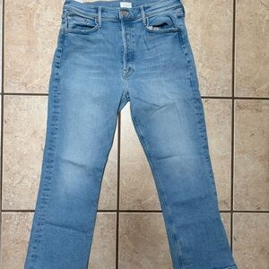 MOTHER The Tripper Ankle jeans in “Cat Daddy” wash